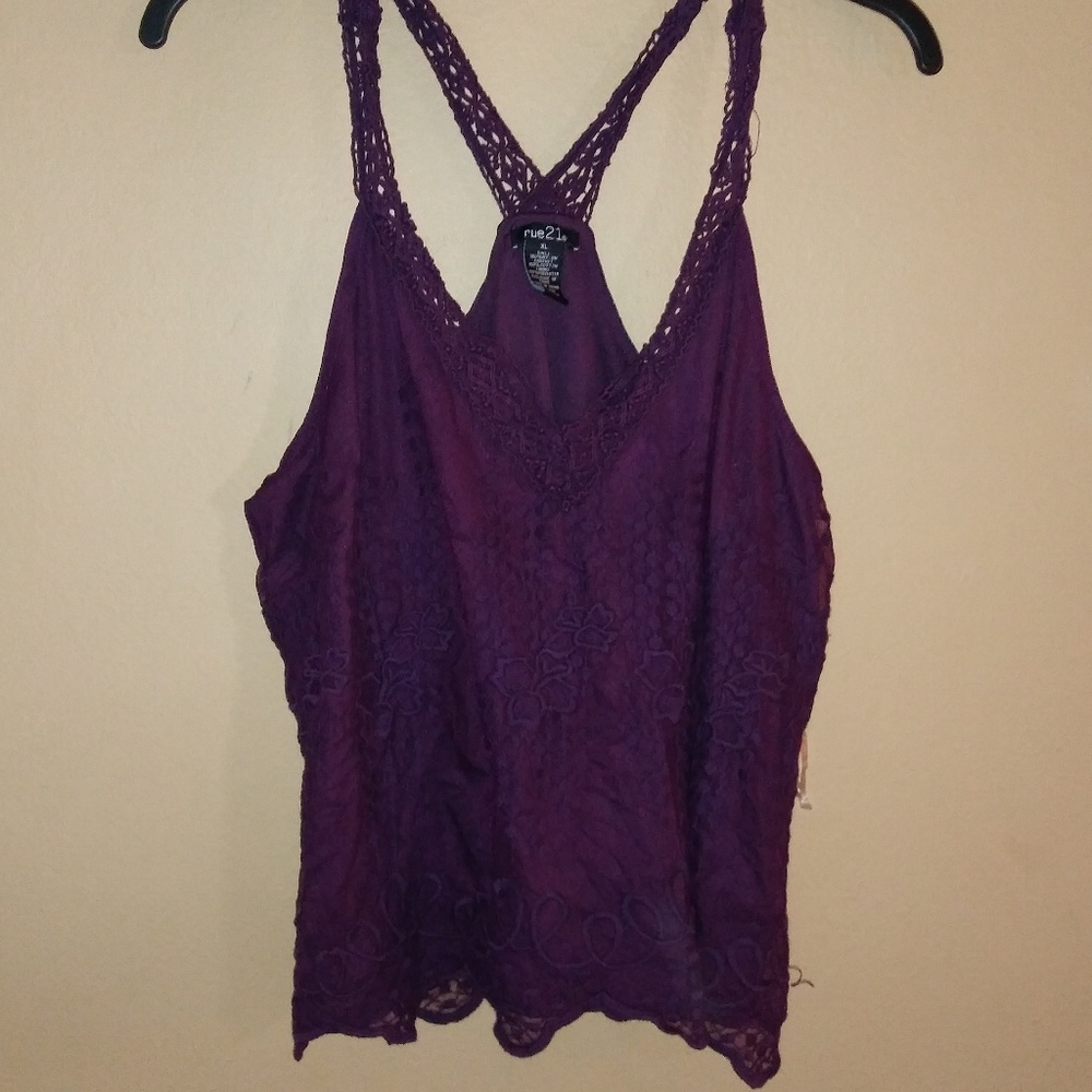 Purple Tank Blouse